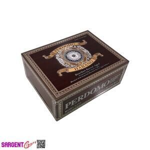 Perdomo Bourbon Barrel Aged Maduro Robusto Empty Wooden Cigar Box 7.75x6x3